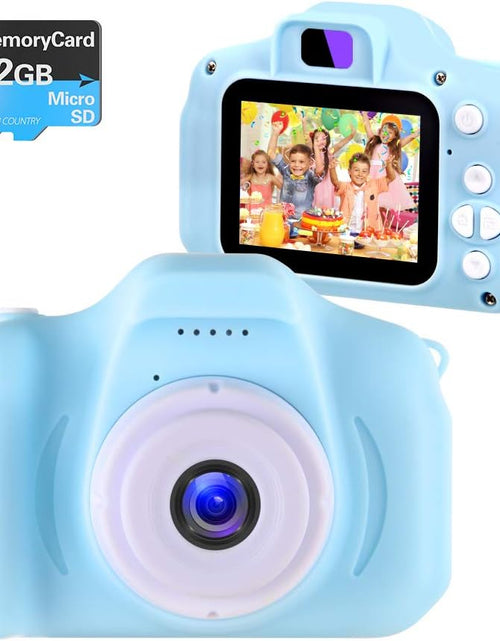 Load image into Gallery viewer, Kids Camera Digital Camera for 3-8 Year Old Girls,Toddler Toys Video Recorder 1080P 2 Inch,Children Camera Birthday Festival Gift for 3 4 5 6 7 8 Year Old Boys(32G SD Card Included)
