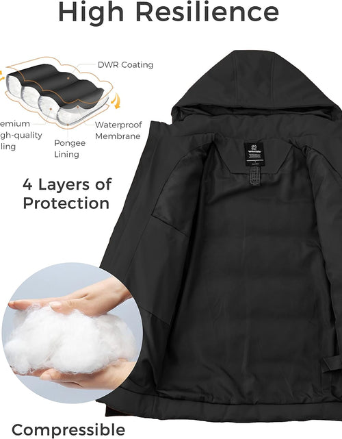 Load image into Gallery viewer, Men&#39;S Thicken Puffer Jacket Insulated Water-Resistant Warm Winter Coat with Hood
