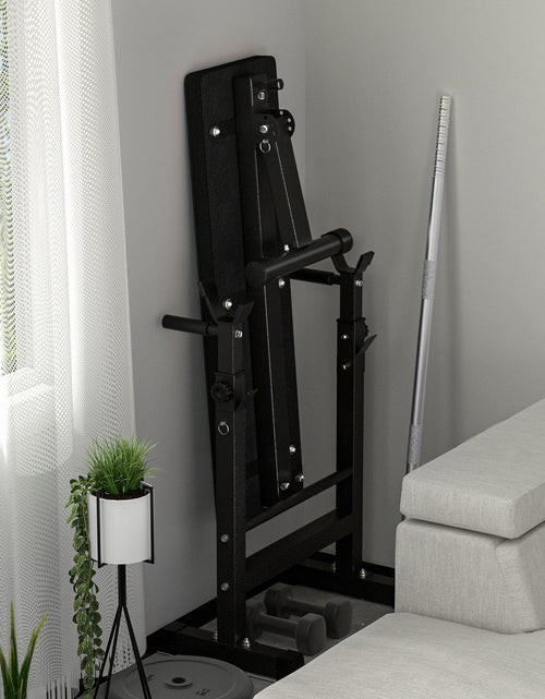 Load image into Gallery viewer, Folding Weight Bench Home Gym Adjustable Strength Training Adjustable Barbell Rack
